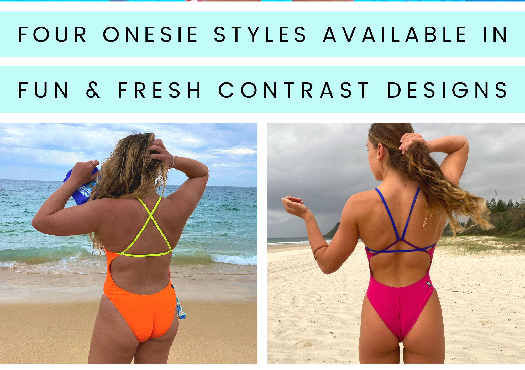 JOLYN Australia womens athletic swimwear new contrast onesies limited edition