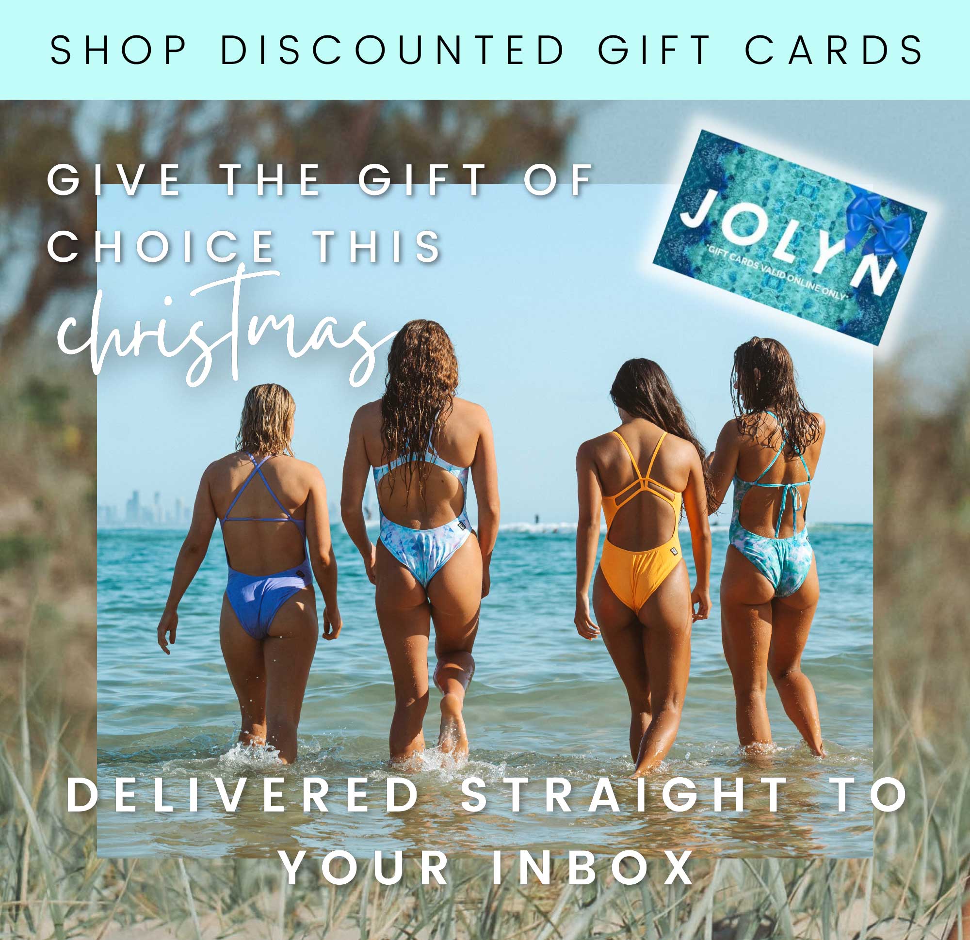 JOLYN Australia womens athletic swimwear shop gift cards 10% off