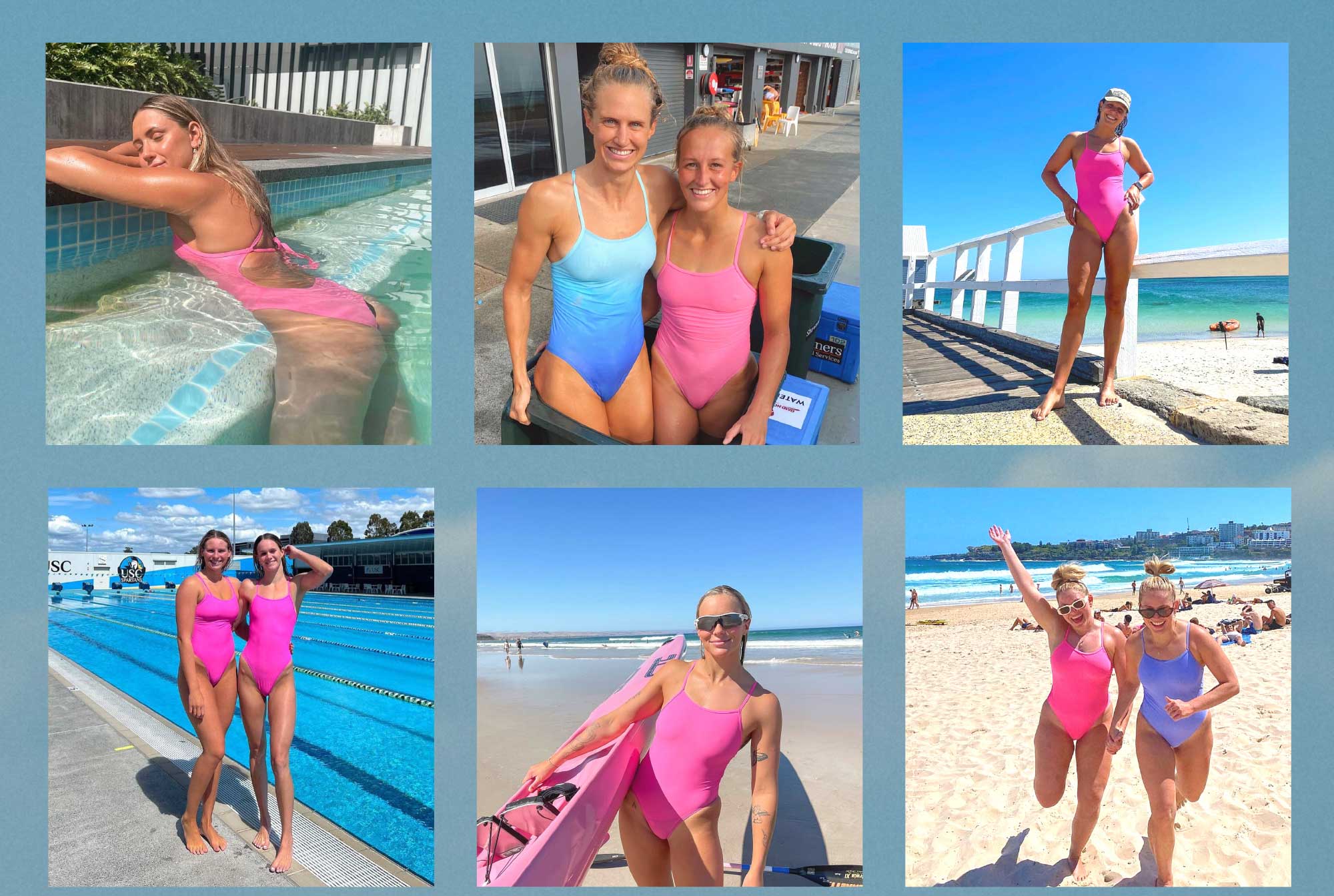 JOLYN Australia womens athletic swimwear new colour Pink Cosmos restock aussie exclusive